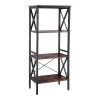 belle Le moins cher 👏 Etagère Metal-bois L56 X P34 X H131 Cm 👏 19