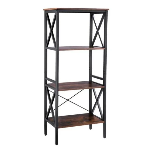 belle Le moins cher 👏 Etagère Metal-bois L56 X P34 X H131 Cm 👏 1