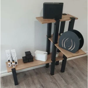 Neuve avec étiquette Top 10 👏 Kit Etagère Modulable – 3 Plateaux 14 Pieds Rouges 🔥 9