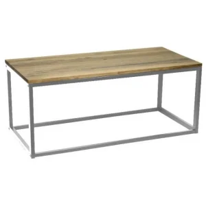 Offres 💯 Table Basse Auxiliaire Icub – Industriel Vintage Bois Et Métal 120x45x40cm Blanc 🔔 achat 6