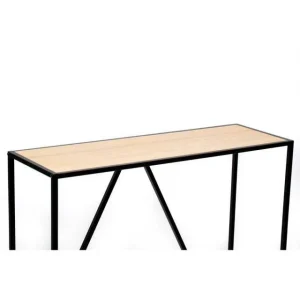 meilleure qualité Promo 🤩 Table Console Design Industriel Moderne En Bois Et Métal 90x30x80 Cm 🧨 15