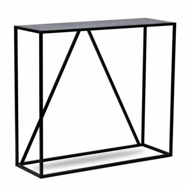 Protections acheteurs Budget 🌟 Table Console Noire Design Industriel Moderne En Métal 90x30x80 Cm 👏 1