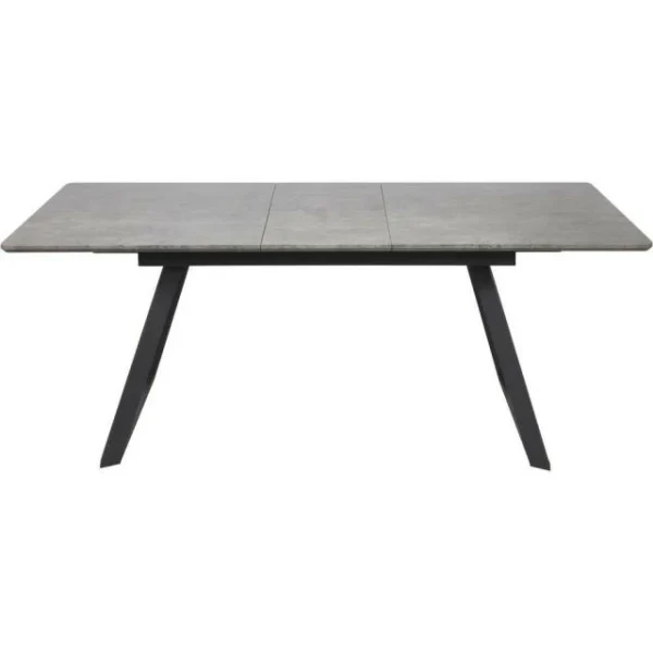 Large choix en ligne Acheter 🧨 Table De Repas Extensible Gris – Plateau Bois 160 X 90 Cm Avec Rallonge ✨ 1