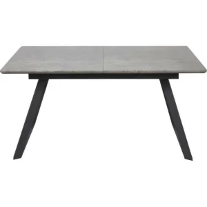 Large choix en ligne Acheter 🧨 Table De Repas Extensible Gris – Plateau Bois 160 X 90 Cm Avec Rallonge ✨ 10