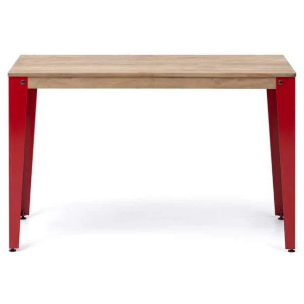 Remise 🥰 Table Salle à Manger Lunds 60x110x75 Rouge-Vieilli. ⌛ haute qualité 1