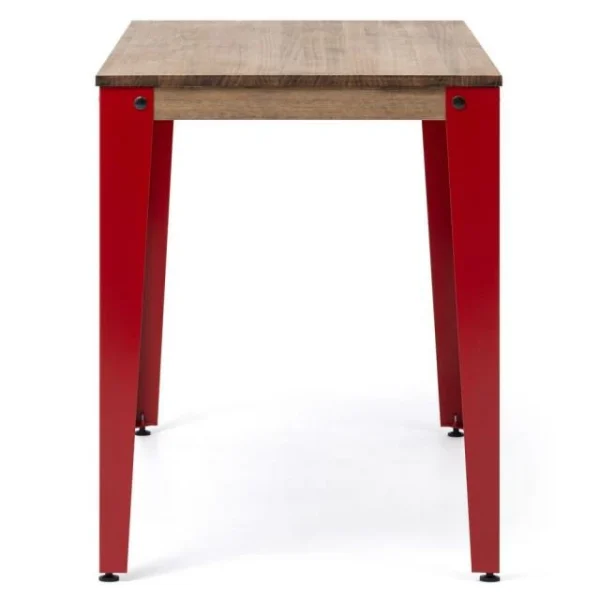 Remise 🥰 Table Salle à Manger Lunds 60x110x75 Rouge-Vieilli. ⌛ haute qualité 3