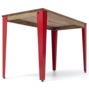 Remise 🥰 Table Salle à Manger Lunds 60x110x75 Rouge-Vieilli. ⌛ haute qualité 11