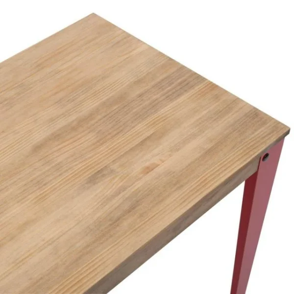 Remise 🥰 Table Salle à Manger Lunds 60x110x75 Rouge-Vieilli. ⌛ haute qualité 6