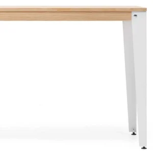 Retour gratuit en magasin. Budget 🔔 Table Salle à Manger Lunds 80x80x75cm Blanc-plateau Bois Finition Naturel. 🥰 15