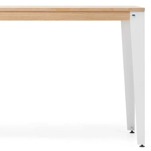 Retour gratuit en magasin. Budget 🔔 Table Salle à Manger Lunds 80x80x75cm Blanc-plateau Bois Finition Naturel. 🥰 6